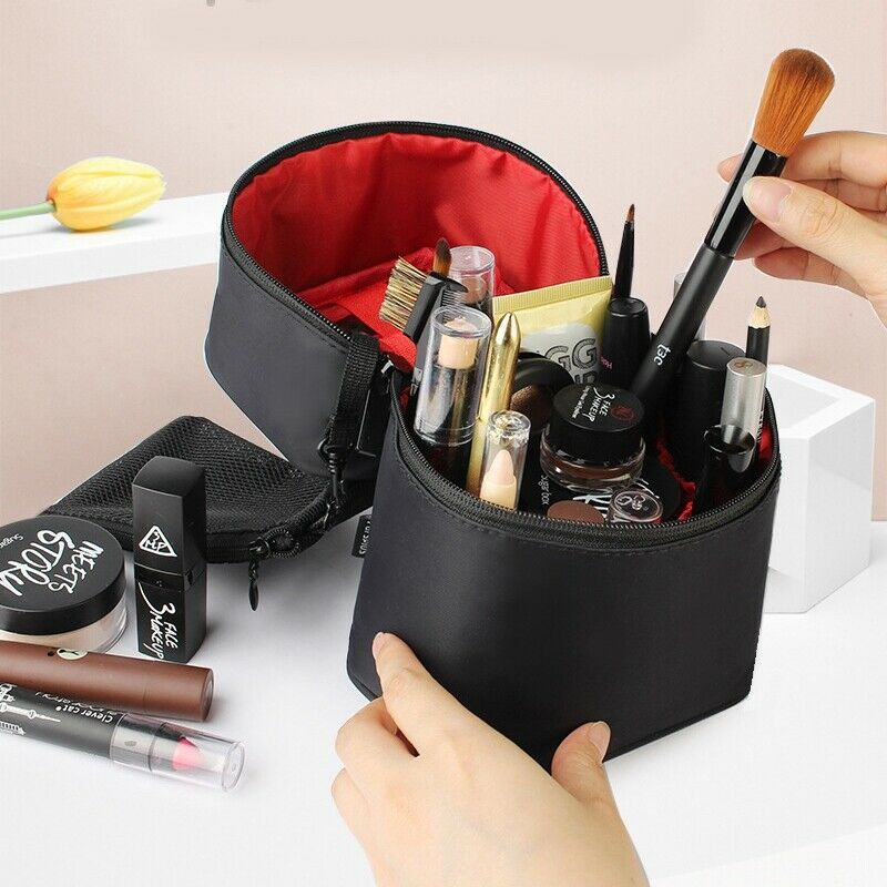 Zipper Man Women Makeup Bag Nylon Cosmetic Bag Beauty Case Make Up Organize R7K1