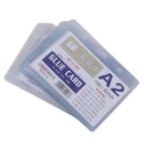 Pack of 50Pcs Plastic Pocket Wallet ID Card Pass Badge Holder Case Sleeves A2