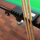 4 Place Portable Pool / Billiard Cue Stick Holder Rack Rest - Holds 4 Cues