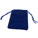 50 Pieces Blue Soft Velvet 5x7cm Jewelry Candy Pouch Christmas Party Supplies
