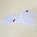 5pcs 15 Girds Clear Plastic Compartment Adjustable Organizer Storage Jewel EPD
