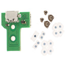 9x Conductive Rubber Pad for Sony PS4 Controller w/ USB Charging Port Board
