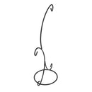 Iron Hanging Plant Stand Holder 2 Hooks for Landscaping Garden Decor Black