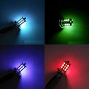 H11 H9 H8 5050 LED 27SMD RGB Car Headlight Fog Light Lamps Bulb & Remote Control