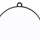 Black Hairdressing Hand Mirror Professional Handheld Salon Barbers Large Round