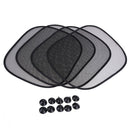 5PCS Auto Sun Visor Car Sun Shade Car Window Suction Cup Car Curtain Covers