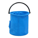 Folding Artist Paint Brush Basin with Brush Holder Water Bucket (Blue) A