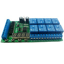 Dc12V 8 Channels Multifunction Timer Delay Relay Board Time Switch Timing L