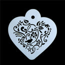 Valentine Cappuccino Coffee Stencils Cake Template Mold Strew Flowers Tool ES