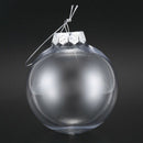 Clear DIY Baubles Shatterproof Seamless Plastic XMAS Ball Home Tree Decor G