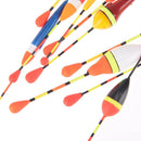 10pcs/lot long tail fishing throw floats mix size floating bobbers set fishing3C