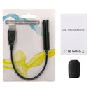 SF-558 Mini USB Omnidirectional Microphone Laptop PC Studio Speech Speaker A
