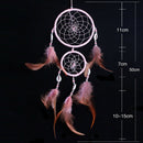 Double Ring Shell Dream Catcher Feather Car Wall Hanging Decoration Craft