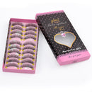 UK Long Thick Cross 10 Pairs Makeup Beauty False Eyelashes Eye Lashes Extension.