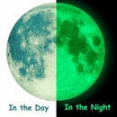 Moon Glow in the Dark Wall or Ceiling Stickers Glow in The Dark Moon 30cm N