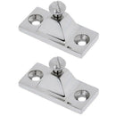 2 Pieces Marine Deck Hinge Boat Bimini Top Fitting Hardware