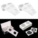 100 Pcs Cardboard Coin Flips Mega Assorment 20.5mm Coin Collecting Holder Card
