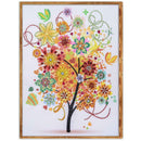 5D DIY Special Shaped Diamond Painting Colorful Tree Cross Stitch Embroider