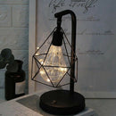 Creative Holiday Retro Iron Art Minimalist Hollow Diamond Table Lamps Readi