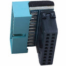 USB 3.0 20pin Male to Female Extension Adapter Angled 90 Degree for