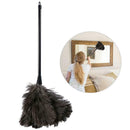 Ostrich Duster Feather Dusters with Long Plastic Handle Cleaning Brush Tool
