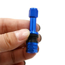 4pcs TR48E Bolt-in Auto Car Tubeless Wheel Tire Valve Stems Dust Caps Blue ME