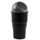 Plastic Body Car Trash Rubbish Can Garbage Dust Holder Box Gray N2L8