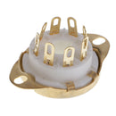 GZC8-Y-3-G Ceramic  PCB Mounting Tube Socket For KT88 EL346P6P 6N8P 6SN7