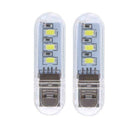 2pcs U Disk Shape LED USB Night Light Portable Mini Computer Lamp