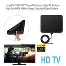 Large Flat 1080P HD TV Amplifier Indoor Digital TV Antenna 80Miles Range