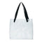 Clear Women Handbag Transparent Shoulder Bag Large Shopping Totes (White)