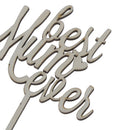 Wood Cake Toppers Best Mom Ever Cake Decorations Party SuppliES