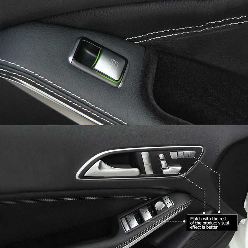 14pcs Window Glass Switch Button Cover Trim for Mercedes-Benz GLA E Class SN9F