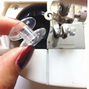 30Pcs Plastic Domestic Sewing Machine Bobbin Spools & 11/12/14/16/18 Sewing