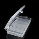 Fishing Tackle Box Lightweight Fishing Lure Storage Impact W/ 5 Grids Clear
