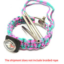 2Pcs Paracord Rope Bracelet Knitting Needle Stainless Steel Paracord Weavin Q9F7