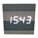 Simple Noiseless LED Digital Alarm Clock Thermometer Date Voice Control