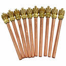 10 Valve 1/4" SAE x 1/4" OD x 4" stem Core AC Refrigeration Q2K4