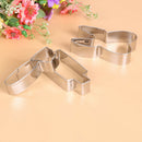 3pcs Stainless Steel Biscuits Mold Toothpaste Toothbrush Tooth Cake Cutter