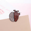 Anatomical Brain Enamel Pins Shirt Lapel Badges Creative Brooches (Style 1) A