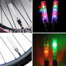 Bicycle 2pcs 5 LED Bike Wheel Tire Valve Cap Spoke Neon Lamp LED 5 Light I1W5