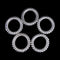 5X Lady Girl Clear Elastic Rubber Hair Ties Spiral Rubber Rope HairbandME