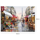 Painting By Numbers Kit DIY Canvas Oil Art Picture (Romantic Paris Street)