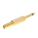 6.5mm 6.35mm 1/4in Male Mono Plug Adapter Headphone DIY Audio Connectors