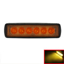 18W 6LED Bright Light Spot Work Bar Driving Fog Offroad Truck Car Lamp Yellow!E
