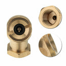 1/4" NPT Golden Tyre Inflator Valve Connector Air Chuck Ball Tire Clip Lock-ME