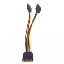SATA 15 pin Power Splitter Cable Male to Female Adapter for HDD Hard Drive