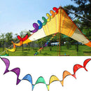 Colorful Camping Tent Foldable Spiral Windmill Wind Spinner Home Decor Toys FT