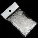 300PCS Transparent  Rubber Braiding Hair Band Hairope Elastic Ponytail Holde 3c