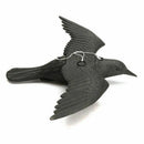 Realist Flying Raven Statue Scarecrow Wrestling Against Insect and Bird for C3C7